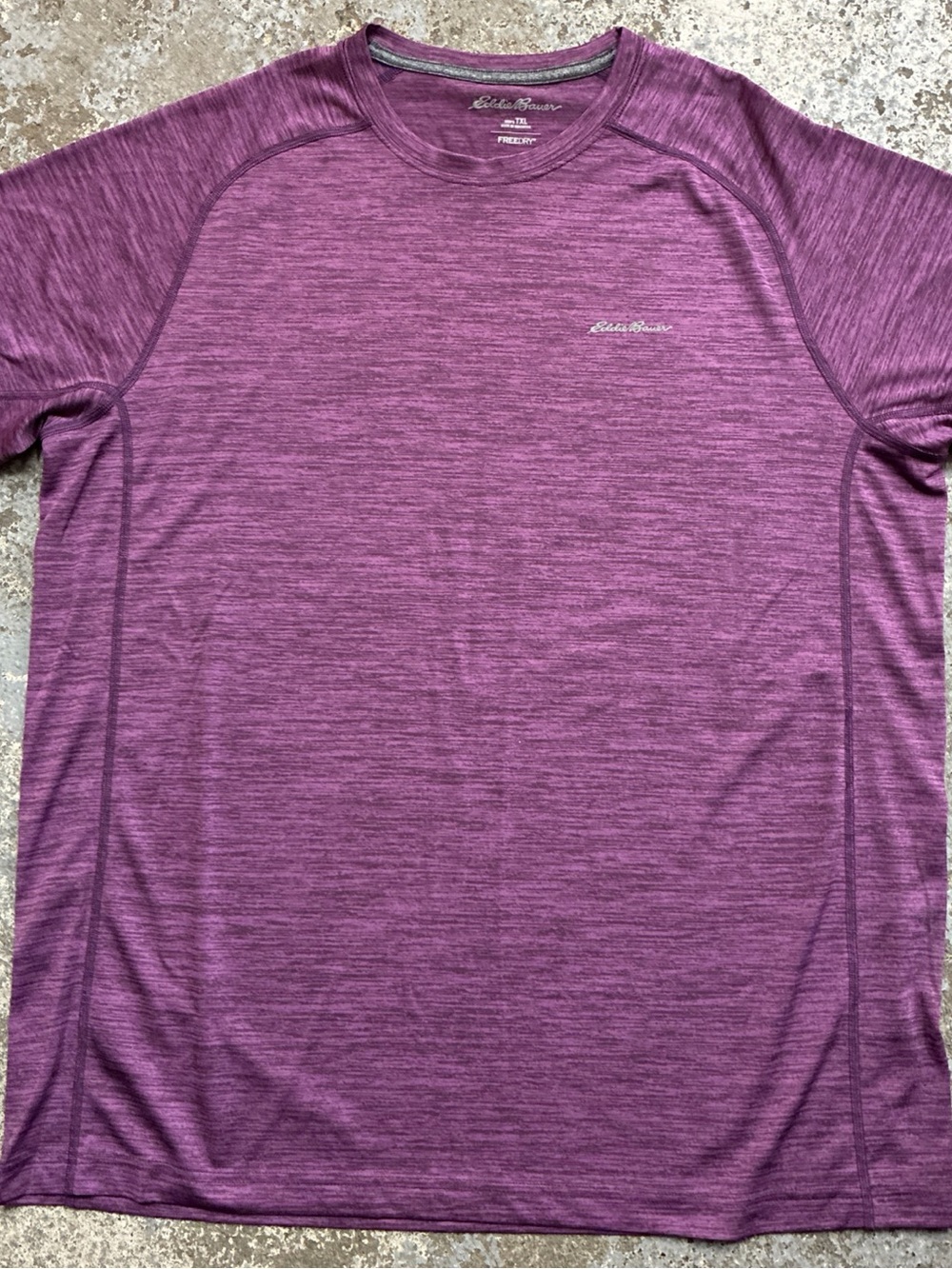 Eddie Bauer Men’s Heathered Plum Short-Sleeve Performance Tee